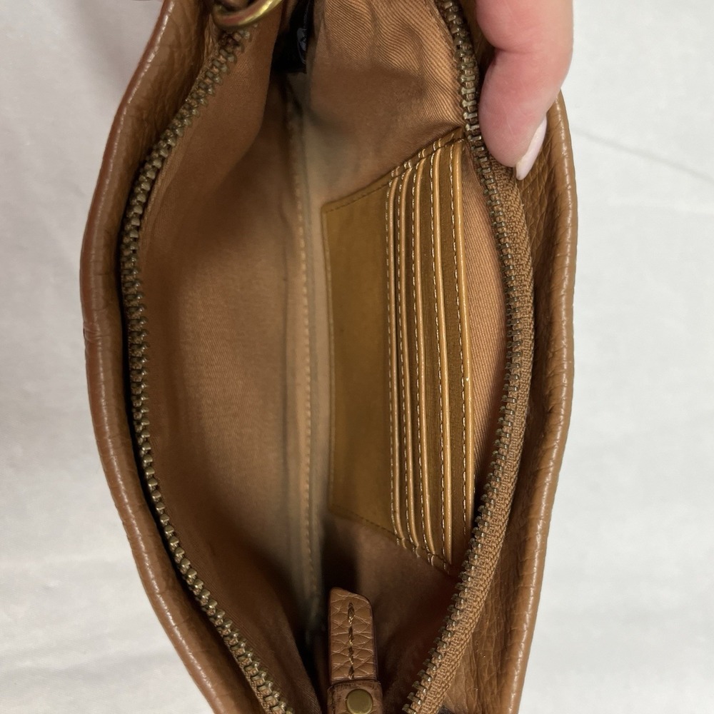 Fossil Small Women's Brown Leather Crossbody Purse Bag - Picture 5 of 6